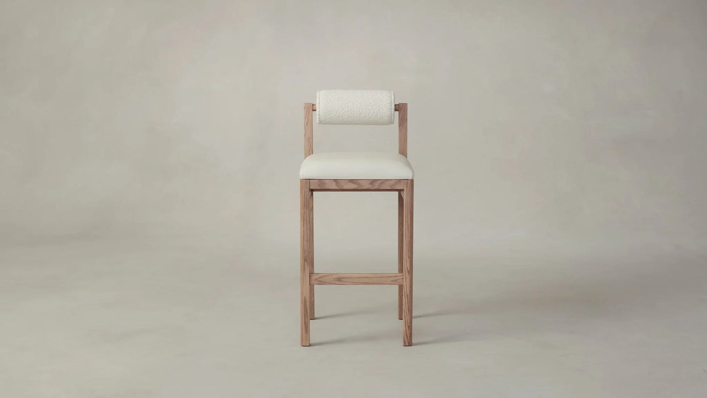 Whitewash Reade Round Dining Chair