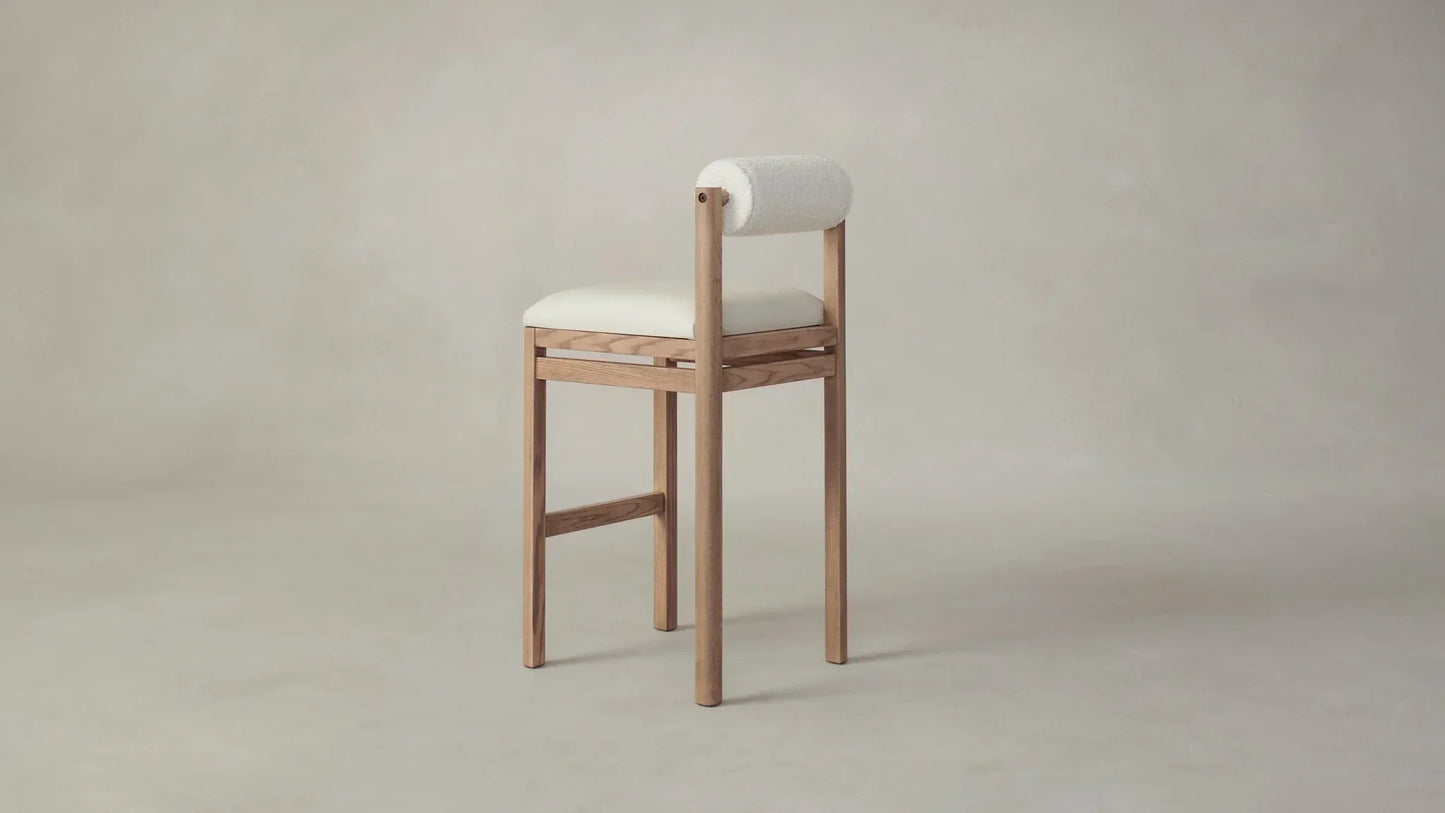 Whitewash Reade Round Dining Chair